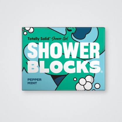 Pepper Mint Shower Blocks Solid Shower Gel Plastic Free Eco Friendly Body Soap Bar