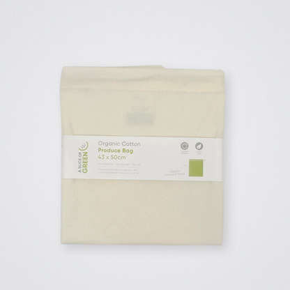 Organic Cotton Produce Bag Plastic Free Large