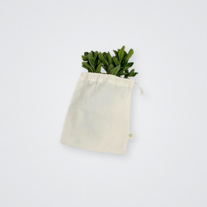 Organic Cotton Produce Bag Plastic Free Small