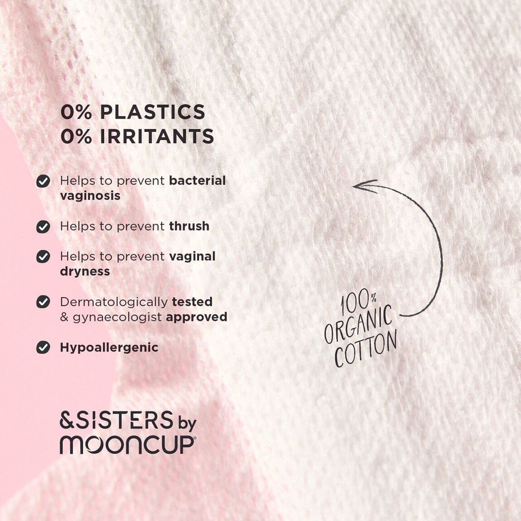 &Sisters by MoonCup Menstrual Pads with Wings
