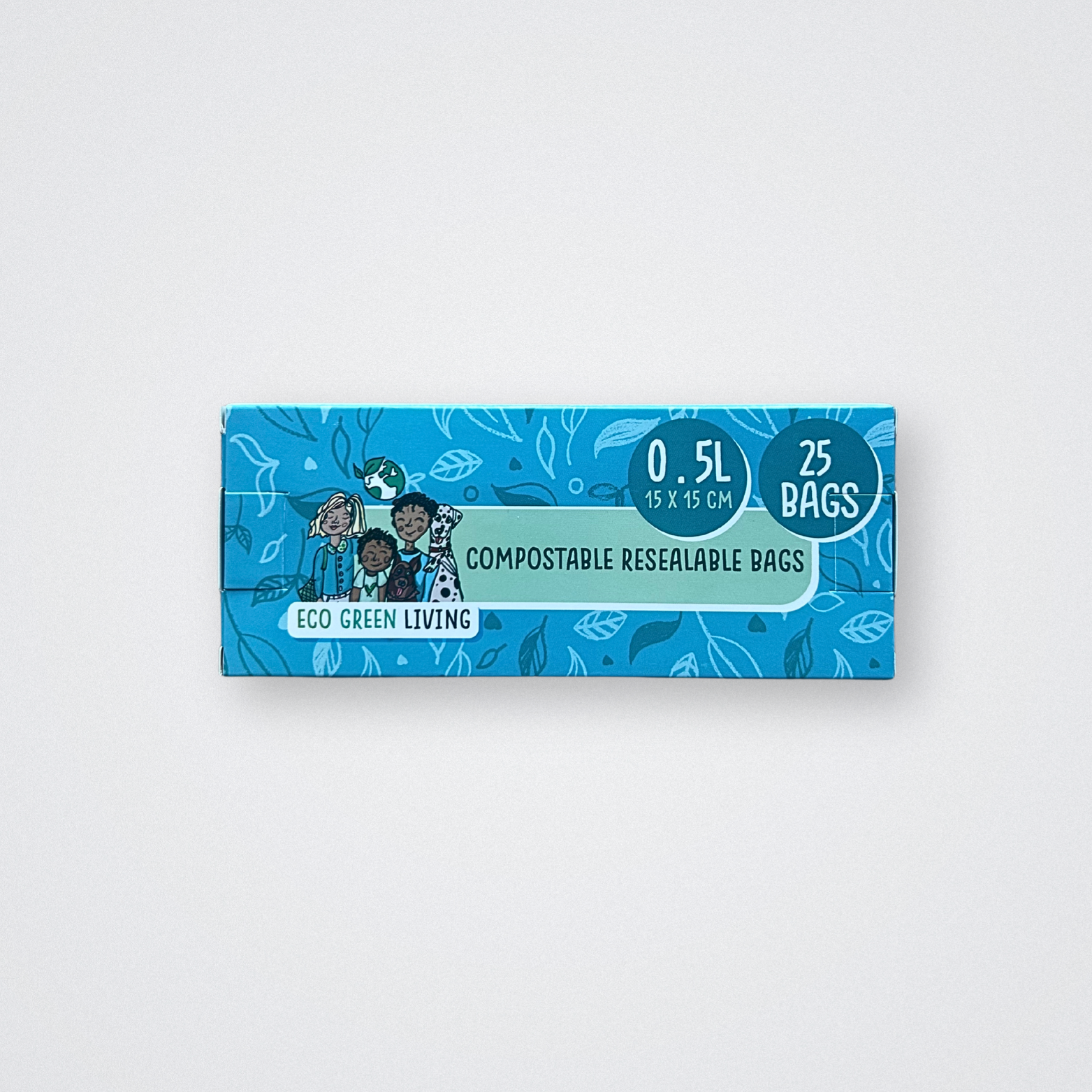 Compostable Resealable Zip Lock Bags Large 0.5 litre 25 bags eco green living eco friendly plastic free