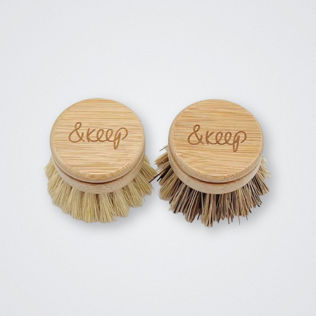 Dish Brush Replacement Head &keep Plastic Free Eco Friendly Biodegradable Medium Stiff Pot Brush Head