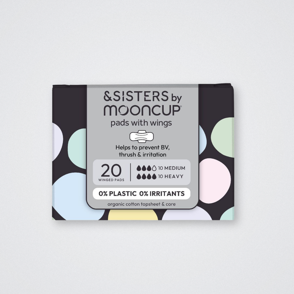 & Sisters by Mooncup Menstrual Pads with Wings Day and Night Duo
