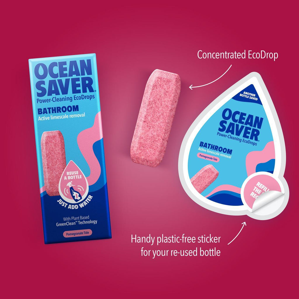 Ocean Saver Bathroom Descaler Pomegranate Tide Refill Ecodrop