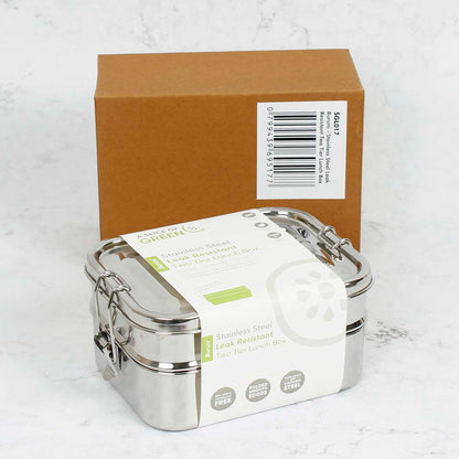 Stainless Steel 2-Tier Lunch Box - BURUNI