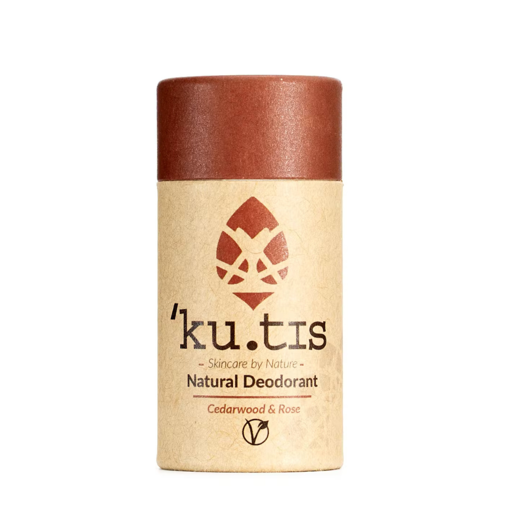 Kutis Natural Deodorant Cedarwood Rose Vegan Plastic Free
