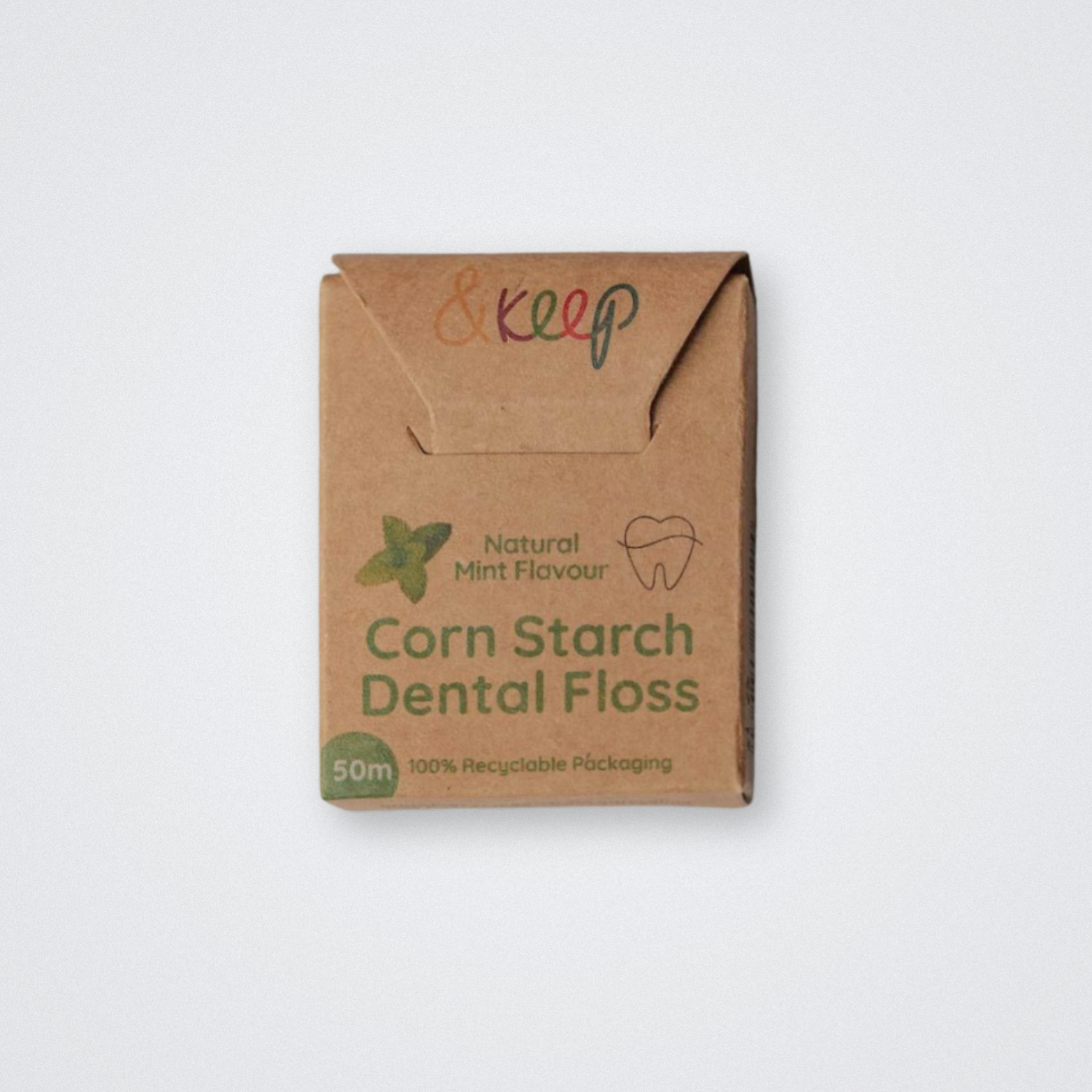 And Keep Dental Floss Corn Starch Natural Plastic Free Biodegradable Mint
