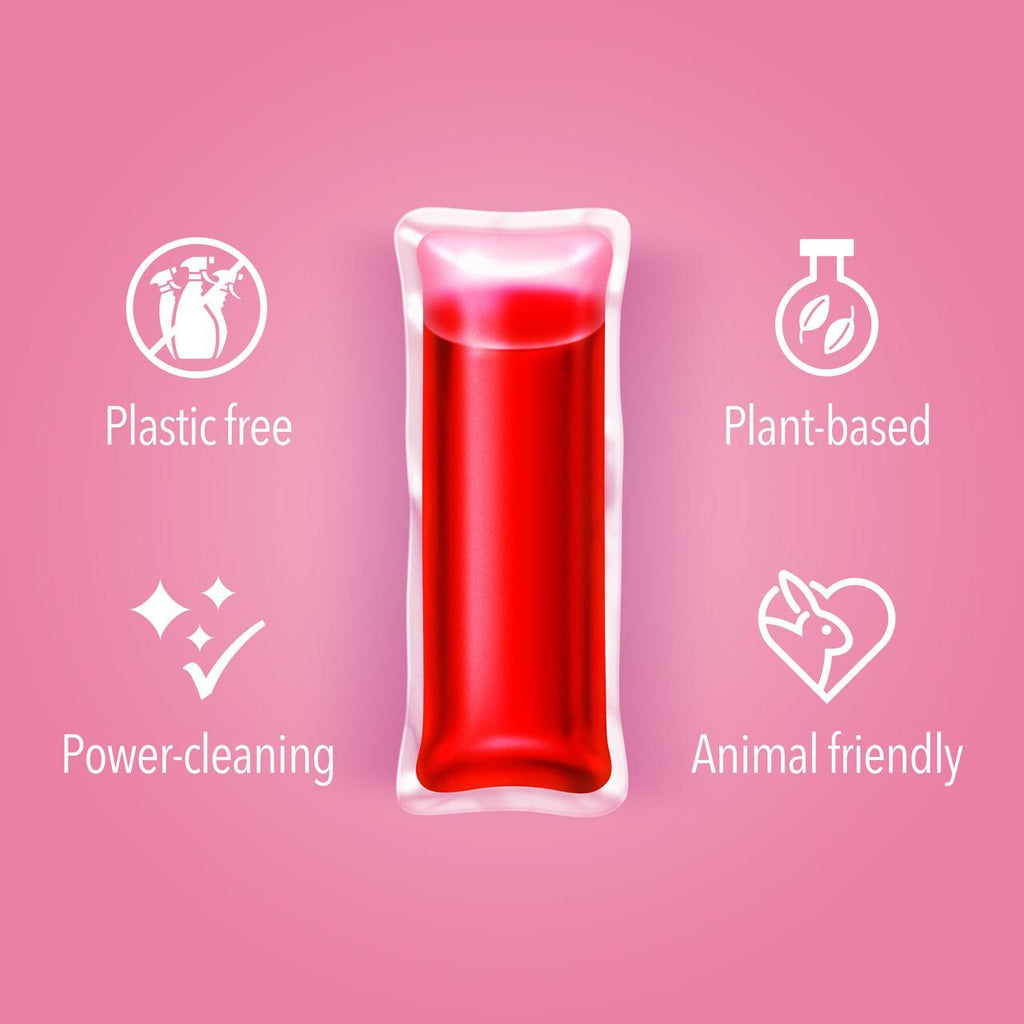 Ocean Saver All Floors Floor Cleaner Rhubarb Coral Ecodrop Eco friendly Plastic Free Refill Pod