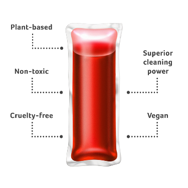 Ocean Saver All Floors Floor Cleaner Rhubarb Coral Ecodrop Eco friendly Plastic Free Refill Pod