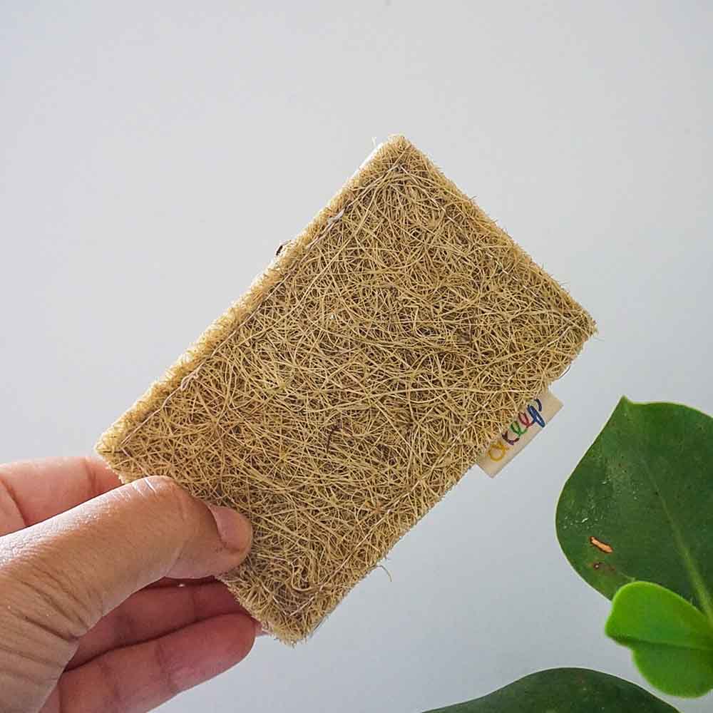 Sisal Plastic Free Vegan Natural Kitchen Sponge Scourer &keep Washing up