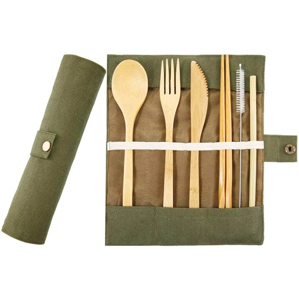 &Keep Cutlery Set bamboo eco-friendly, plastic free