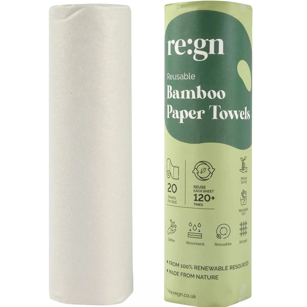 Reusable Bamboo Paper Towel Kitchen Roll Eco friendly sustainable vegan