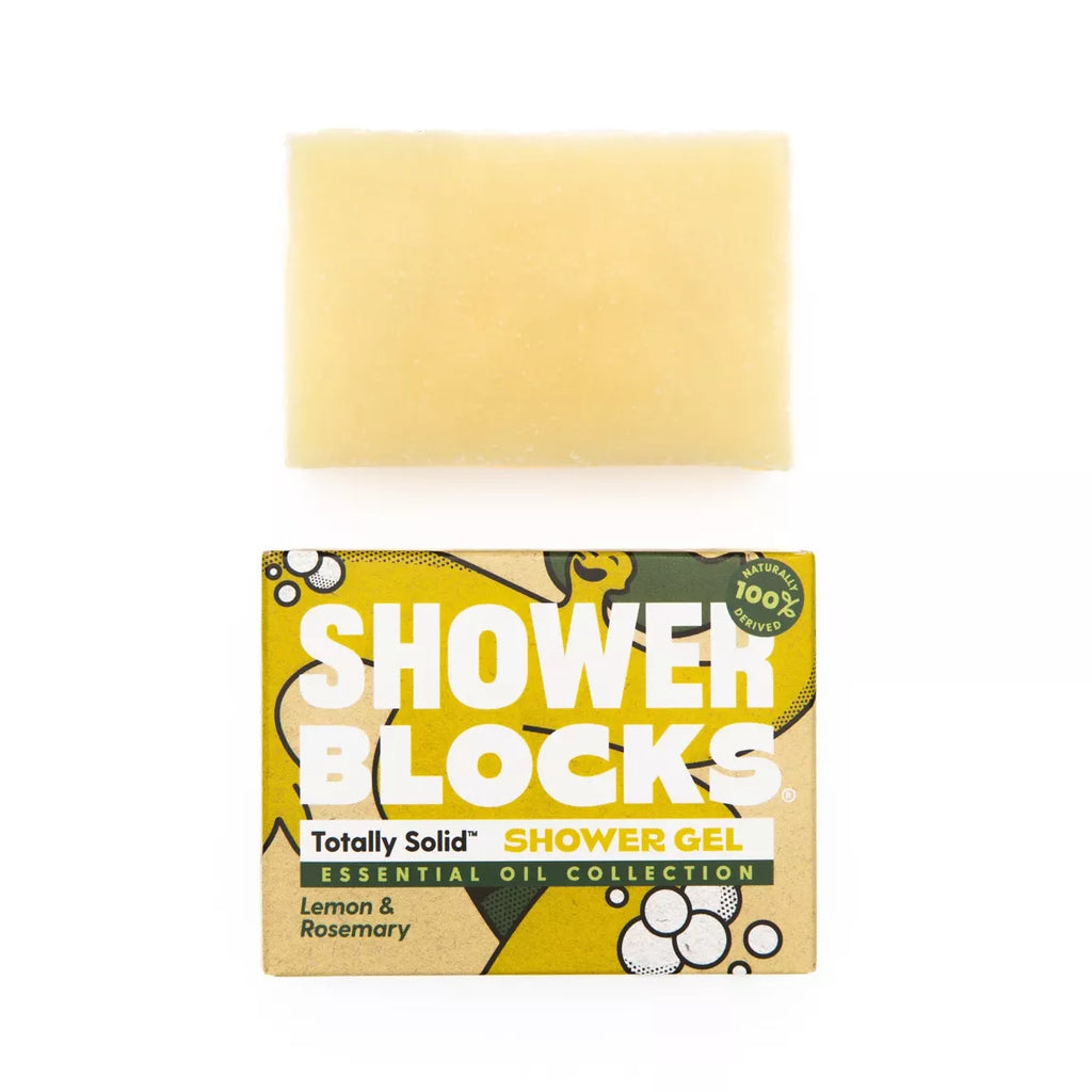 Shower Blocks Lemon Rosemary Body Soap Solid Shower gel plastic free eco friendly natural 