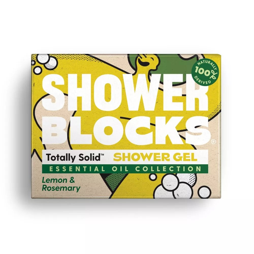 Shower Blocks Lemon Rosemary Body Soap Solid Shower gel plastic free eco friendly natural 