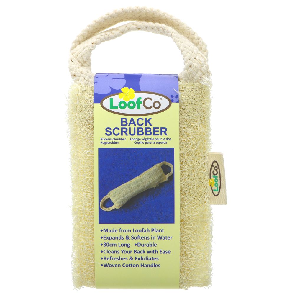 Loofco Loofah Back Scrubber Natural Biodegradable Scrub