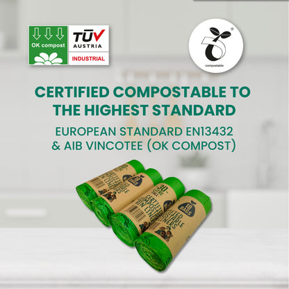 eco green living compostable bin liners 30l litres 