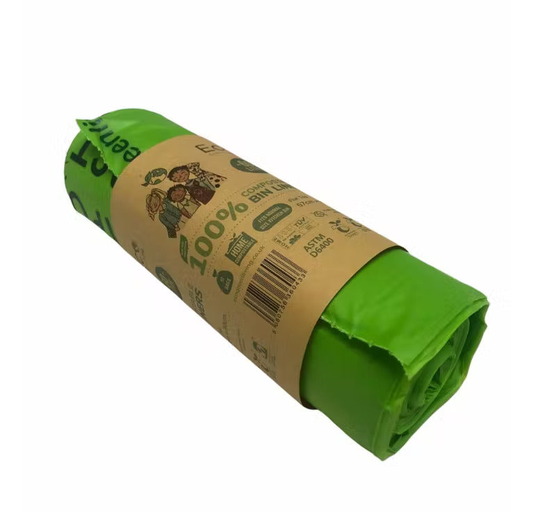 Compostable Bin Liners 60 Litres 60L Eco Green Living