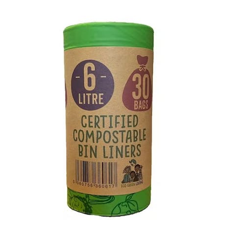 Compostable Bin Liners Eco Green Living 6L litres