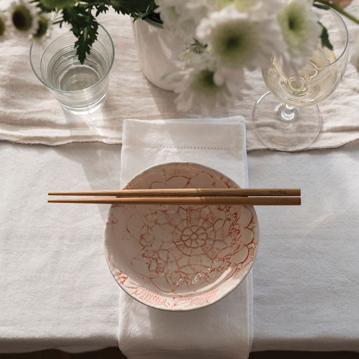 Bamboo Bambu Chopsticks Plastic Free, Natural