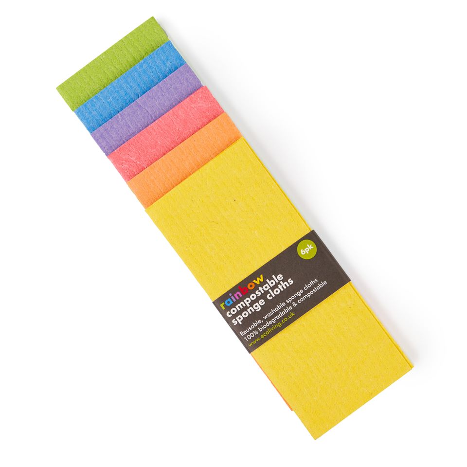 Compostable Sponge Cleaning Cloth 6 Pack-1