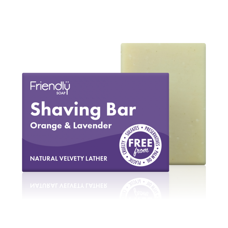 FRIENDLY Shaving Soap Bar Orange and Lavender