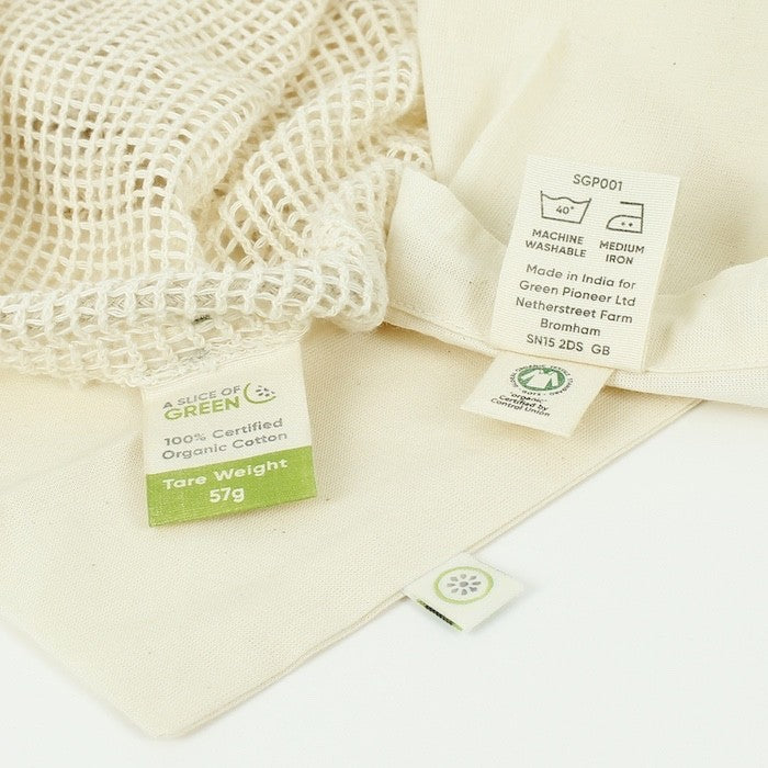 Organic Cotton Mesh Produce Bag Small Plastic Free Eco Friendly 