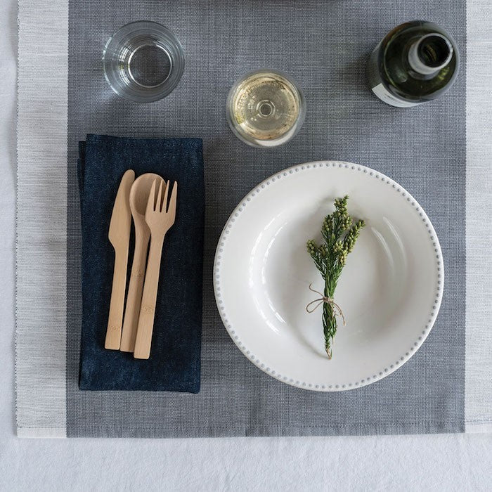 Bamboo Bambu Knife, Fork, Spoon Set Cutlery