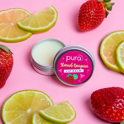 Pura Lip Balm Vegan Strawberry Daiquiri Strawb