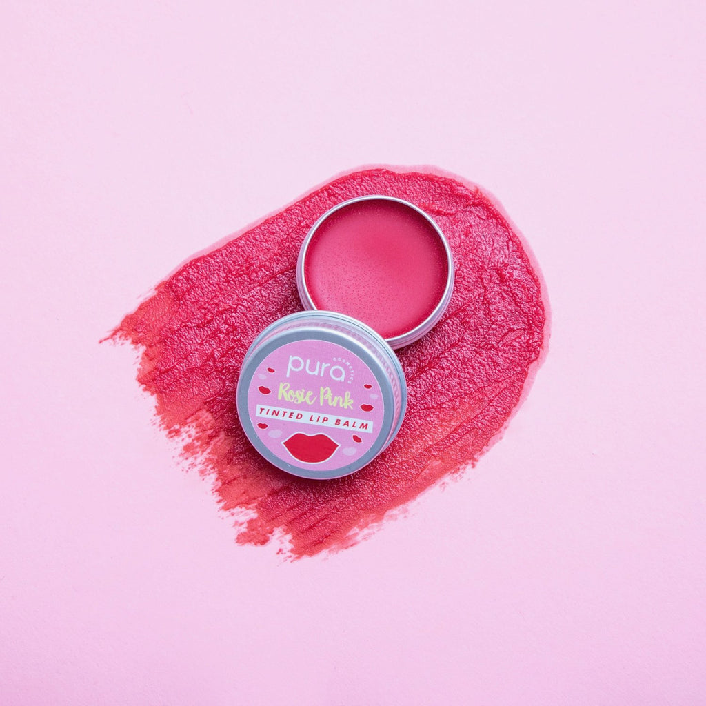 Pura Tinted Lip Balm - Rosie Pink Raspberry