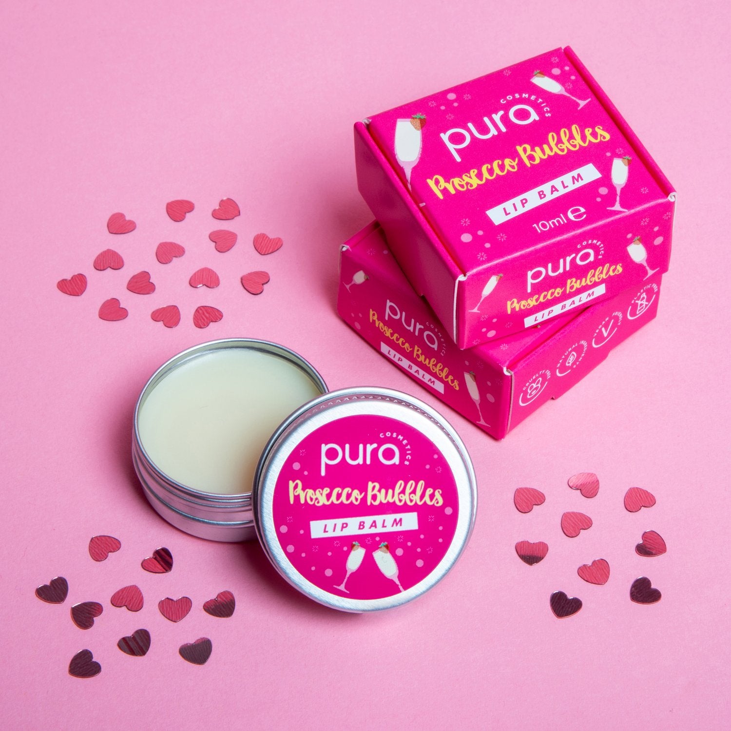 Pura Lip Balm Vegan Prosecco Bubbles
