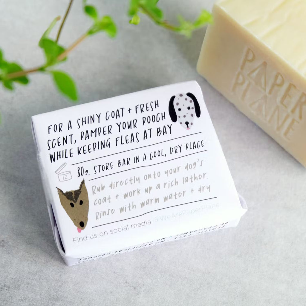 Paper Plane Dog Shampoo Gift Coconut Neem Oils Natural