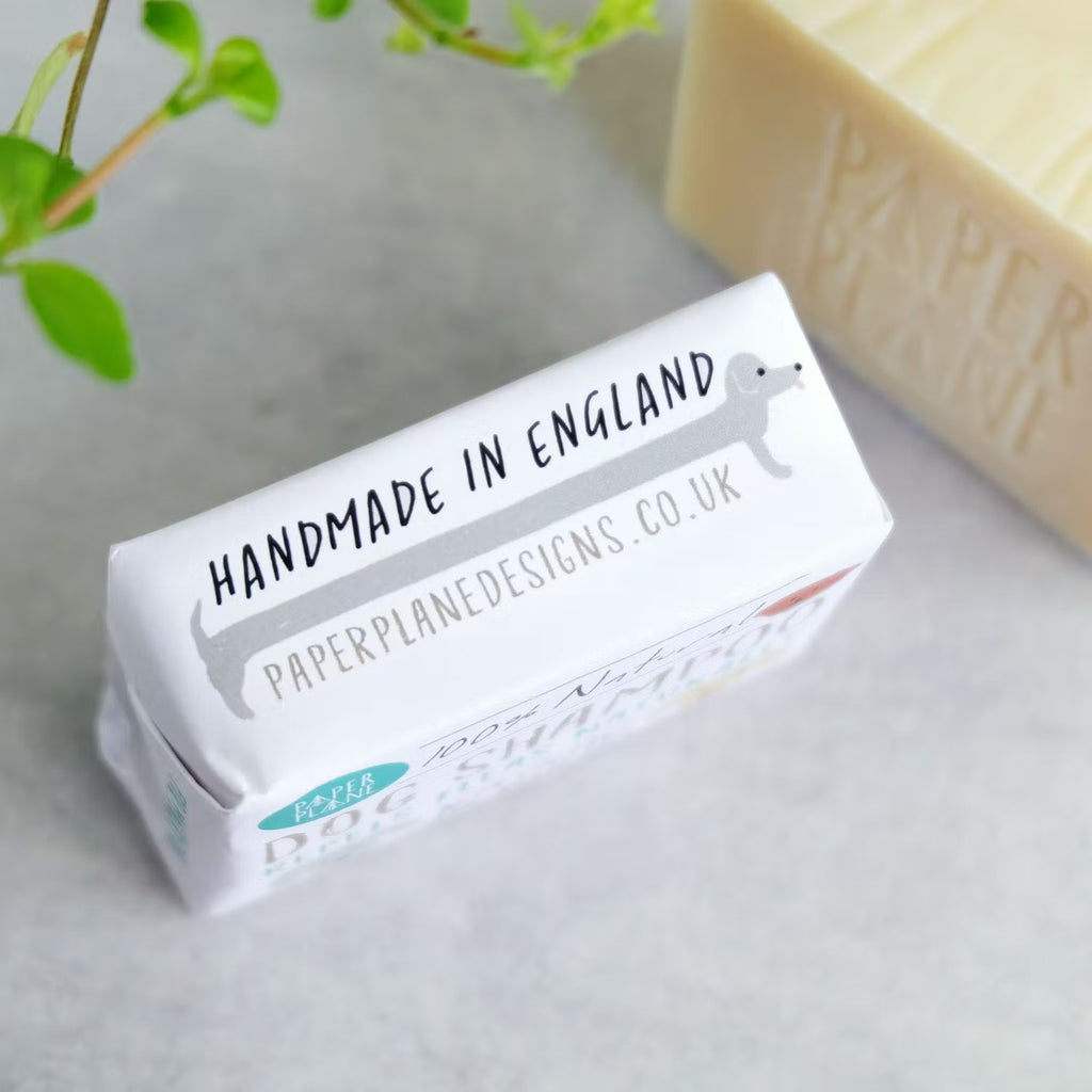 Paper Plane Dog Shampoo Gift Coconut Neem Oils Natural vegan