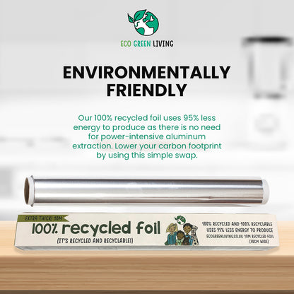 Eco Green Living Recycled Aluminium Foil Eco Friendly Recyclable 