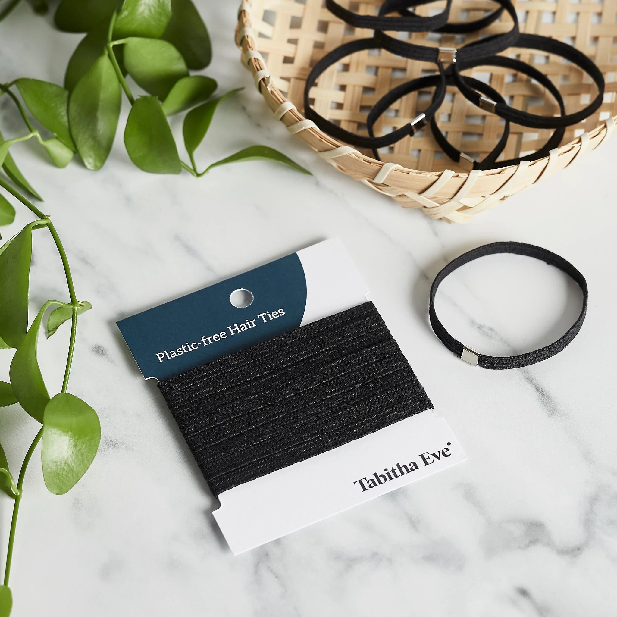 Hair Ties (Set of 8) Plastic Free, Biodegradable, Recyclable