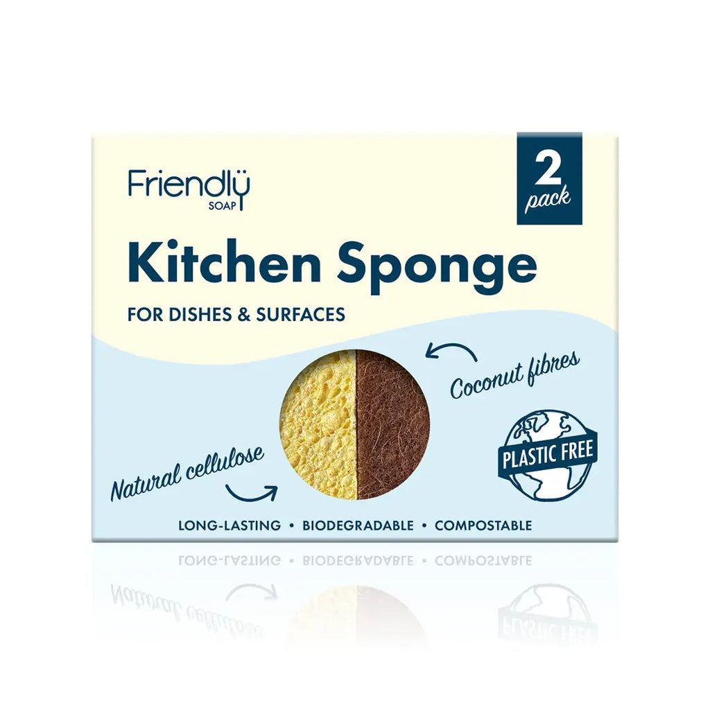 Friendly Kitchen Sponge Plastic Free Compostable Biodegradable