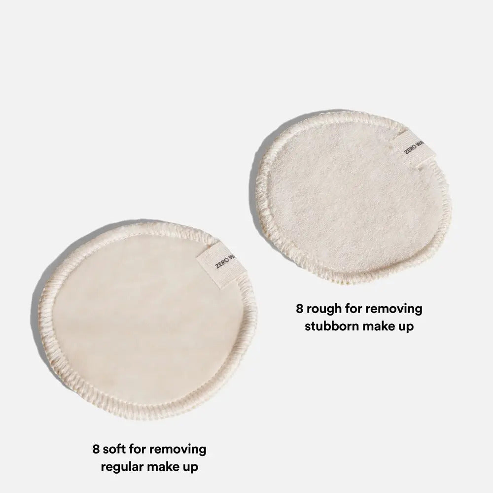 Reusable Cotton Makeup Remover Pads + Wash Bag