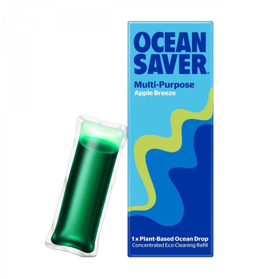 Ocean Saver Multipurpose Apple Breeze Cleaning Spray Ecodrop Eco friendly plastic free refill pods