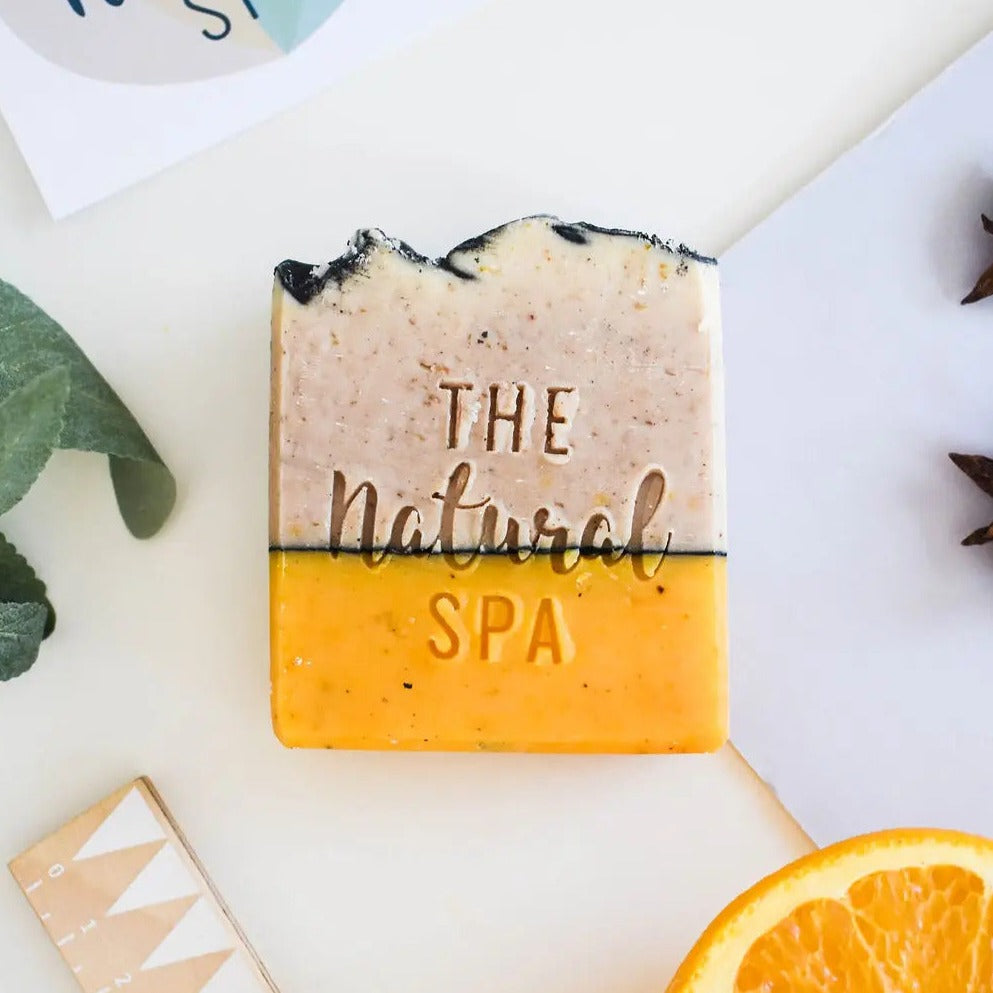 The Natural Spa Cosmetics Spiced Orange Soap Bar Vegan