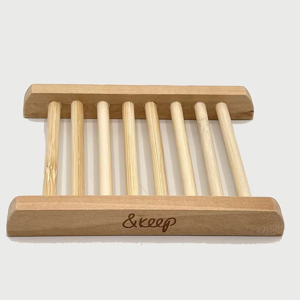 Natural Bamboo Soap Rack And Keep Plastic Free Eco friendly 