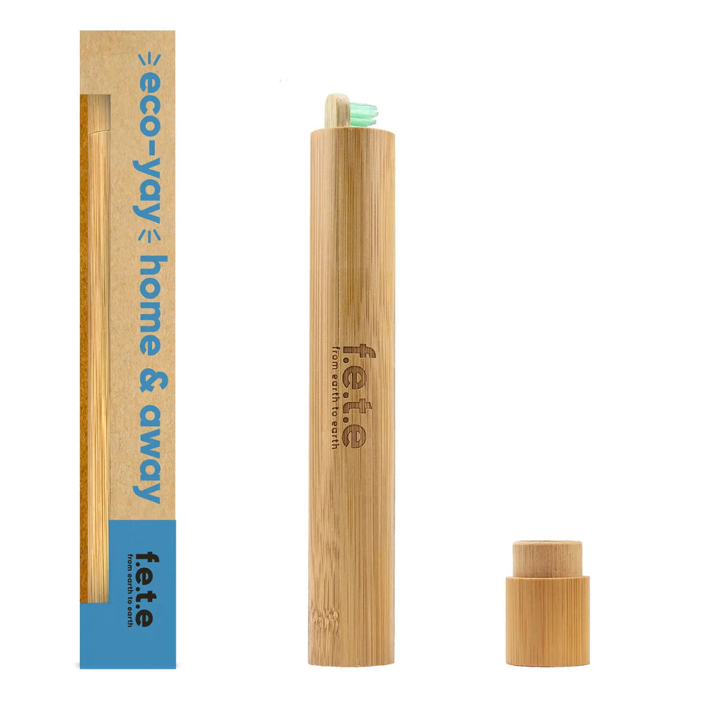 f.e.t.e. Bamboo Toothbrush Travel Case Eco Yay Home & Away